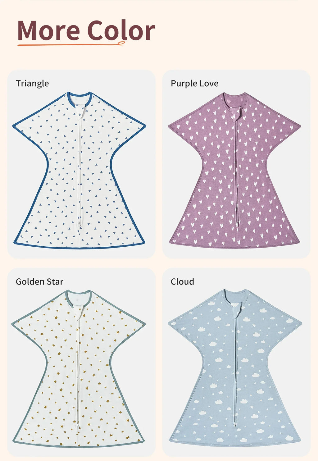 NestDream™ Summer Sleeping Bag (0-12 Months, 100% Cotton)