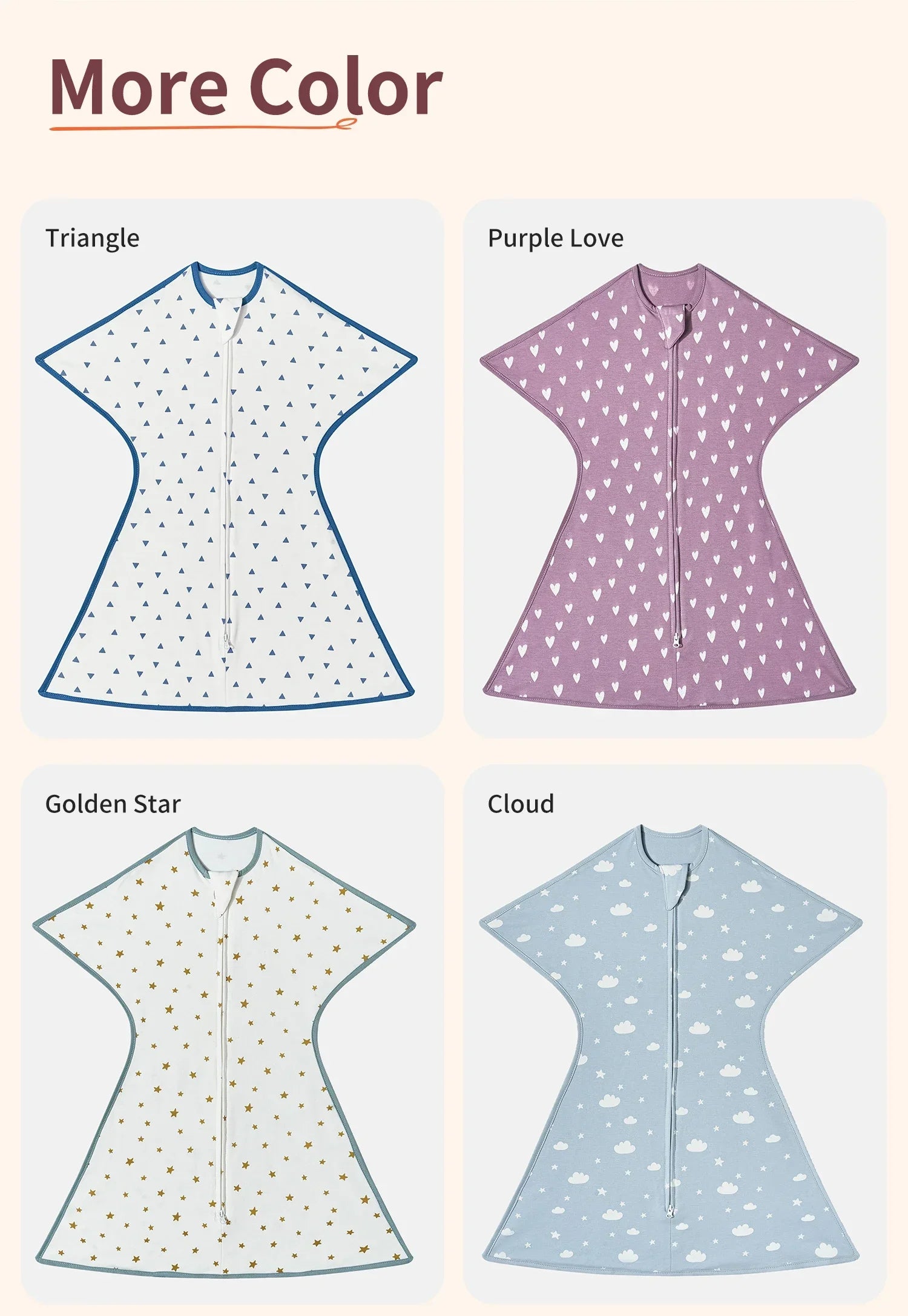 NestDream™ Summer Sleeping Bag (0-12 Months, 100% Cotton)