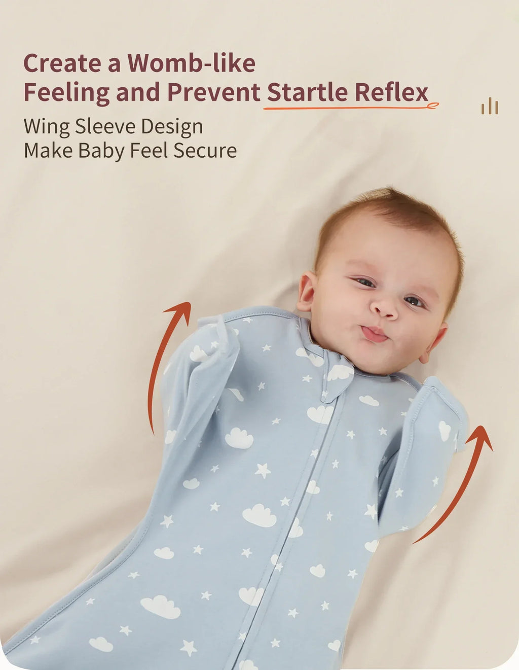 NestDream™ Summer Sleeping Bag (0-12 Months, 100% Cotton)