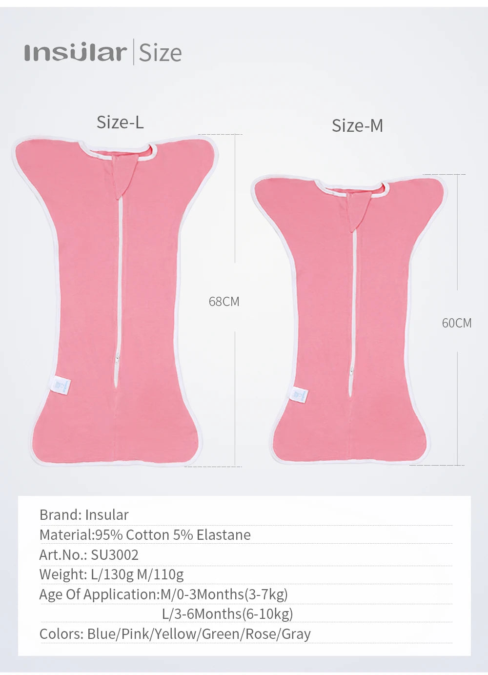 NestZip™ Cotton Zipper Swaddle (Spring & Autumn)