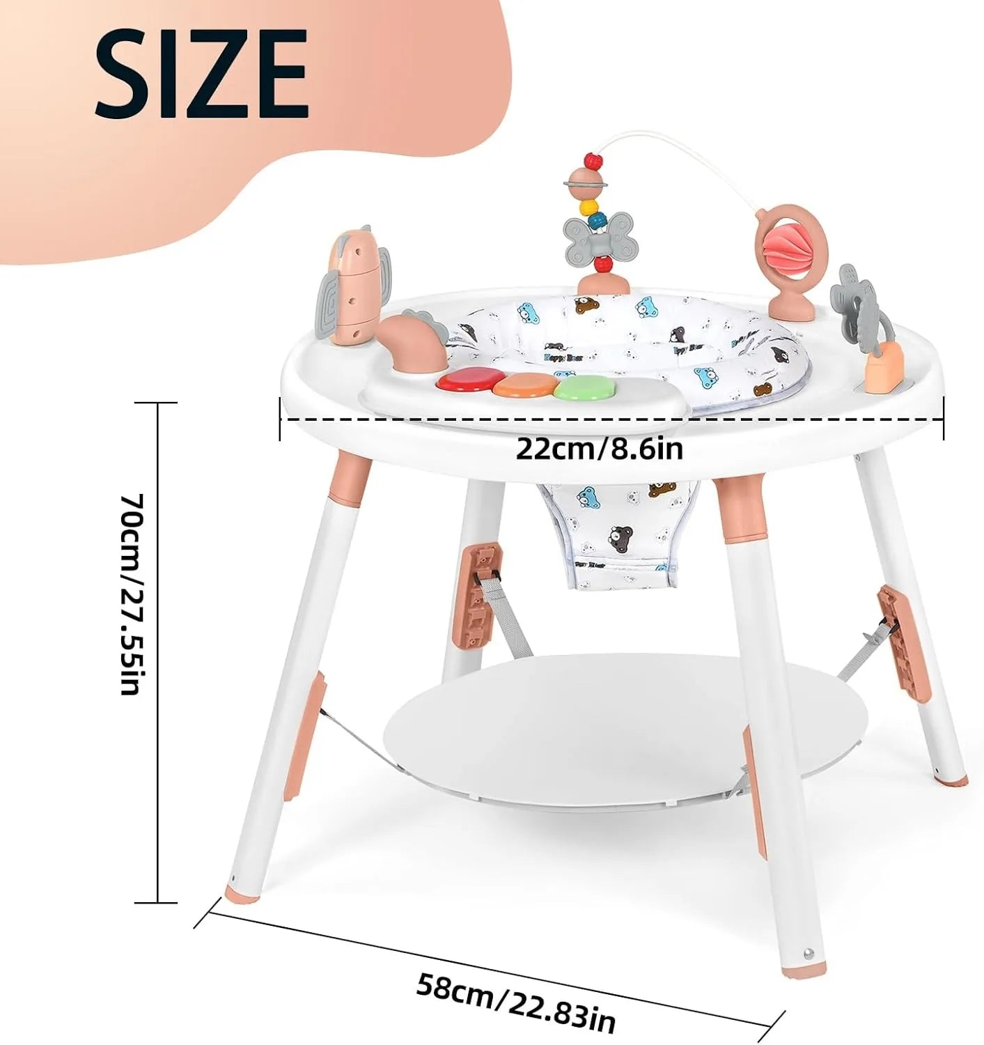 NestJump™ 3-in-1 Activity Center & Jumper (360° Rotating Seat)