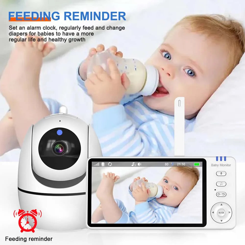 NestView™ 5" Video Baby Monitor (PTZ Zoom & Temperature Sensor)