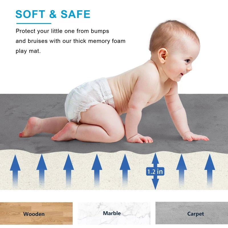 NestMat™ Plush Play Mat (3cm Thick Crawling Rug)