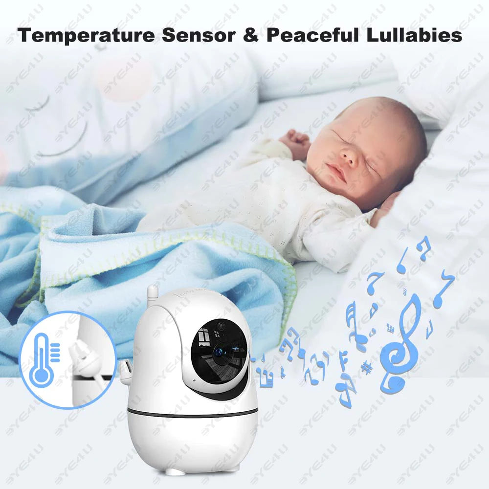 NestView™ 5" Video Baby Monitor (PTZ Zoom & Temperature Sensor)