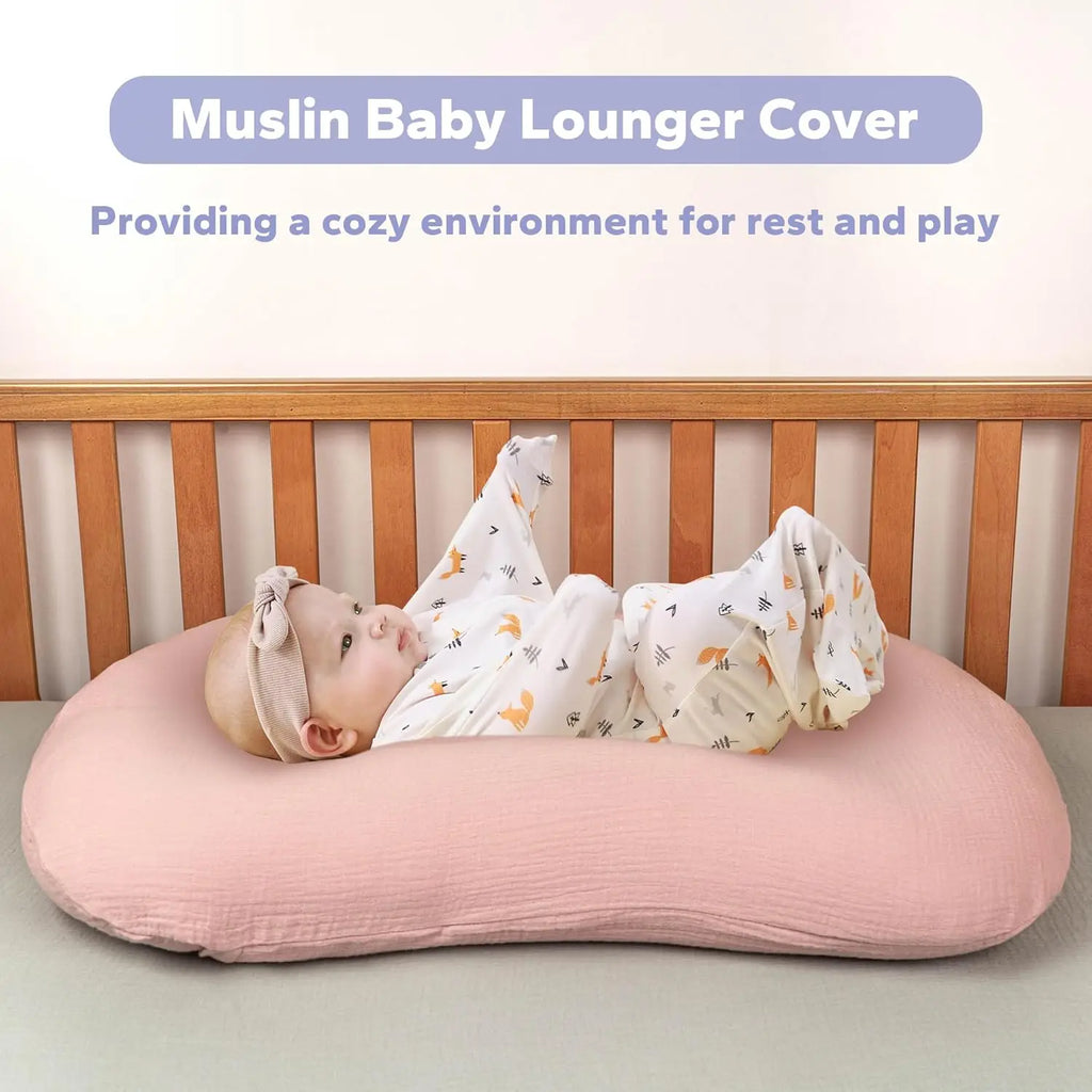 NestCover™ Muslin Baby Lounger Cover (Machine-Washable)