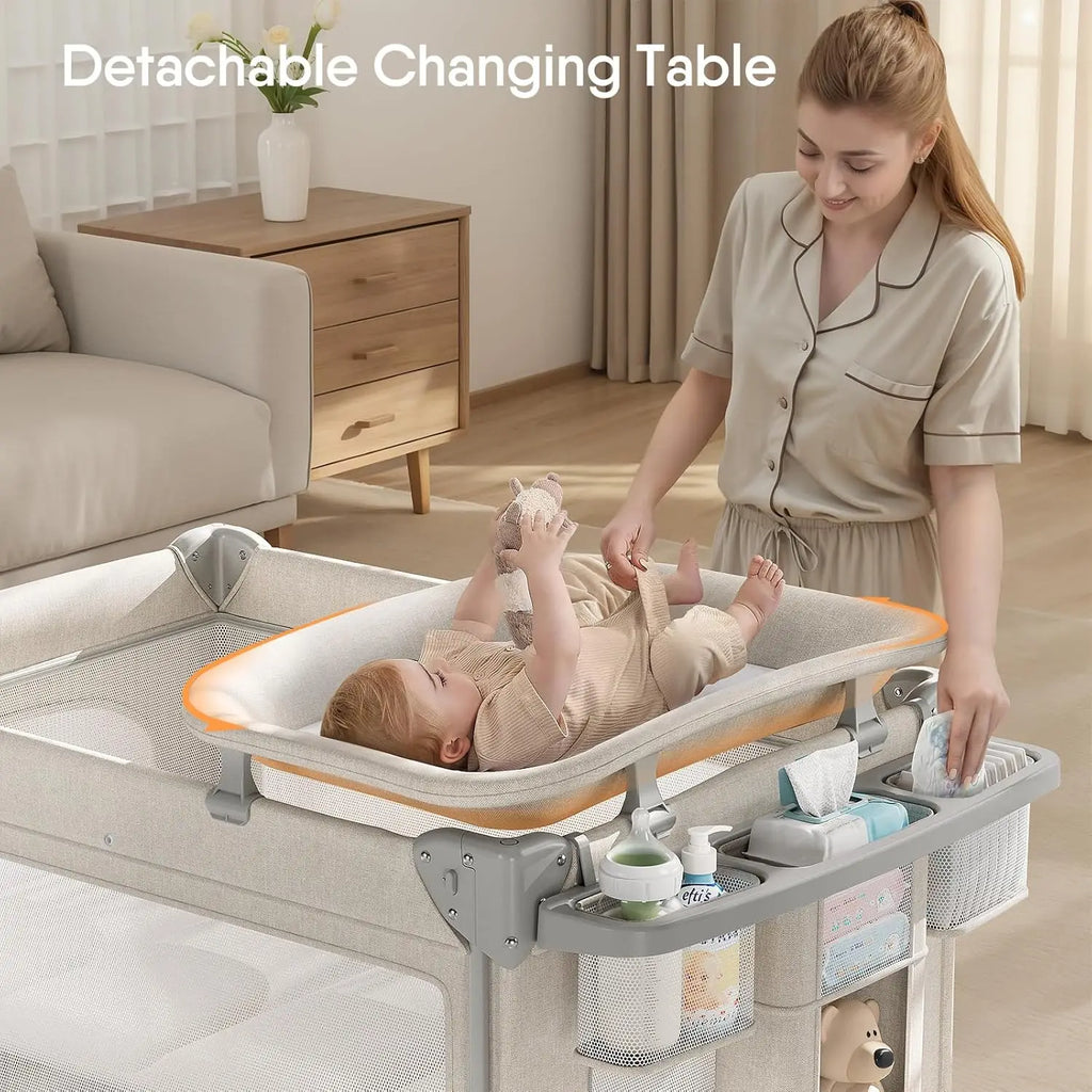 NestNest™ 4-in-1 Portable Baby Crib (Bassinet, Playpen & Sleeper)