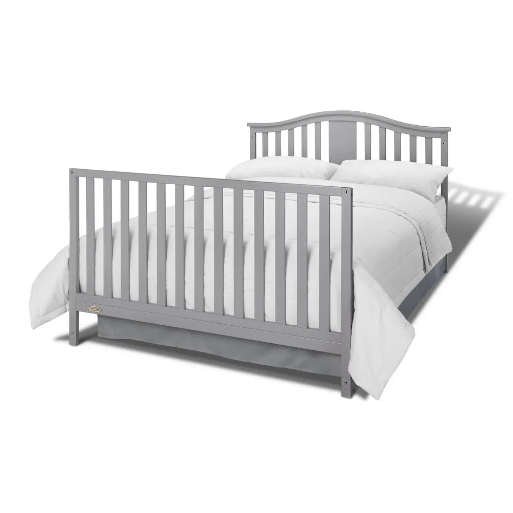 NestGrow™ 4-in-1 Convertible Crib with Drawer (Pebble Gray)