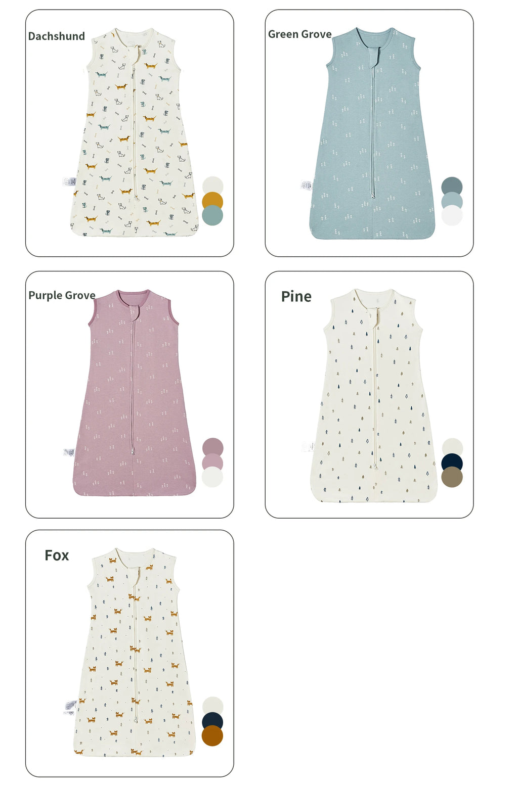 NestSleep™ Cotton Sleeping Bag (Sleeveless, Two-Way Zipper)