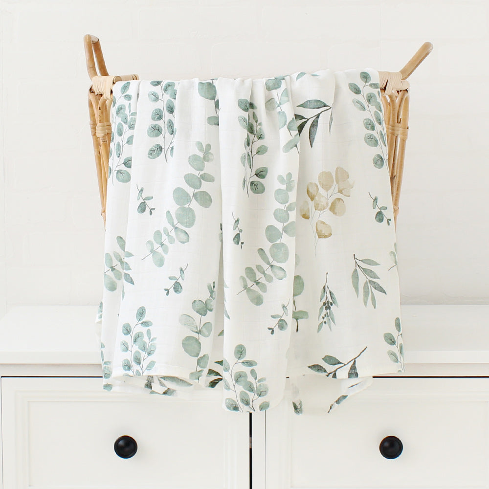 NestBamboo™ Muslin Swaddle Blanket (120x120cm, Super Soft)