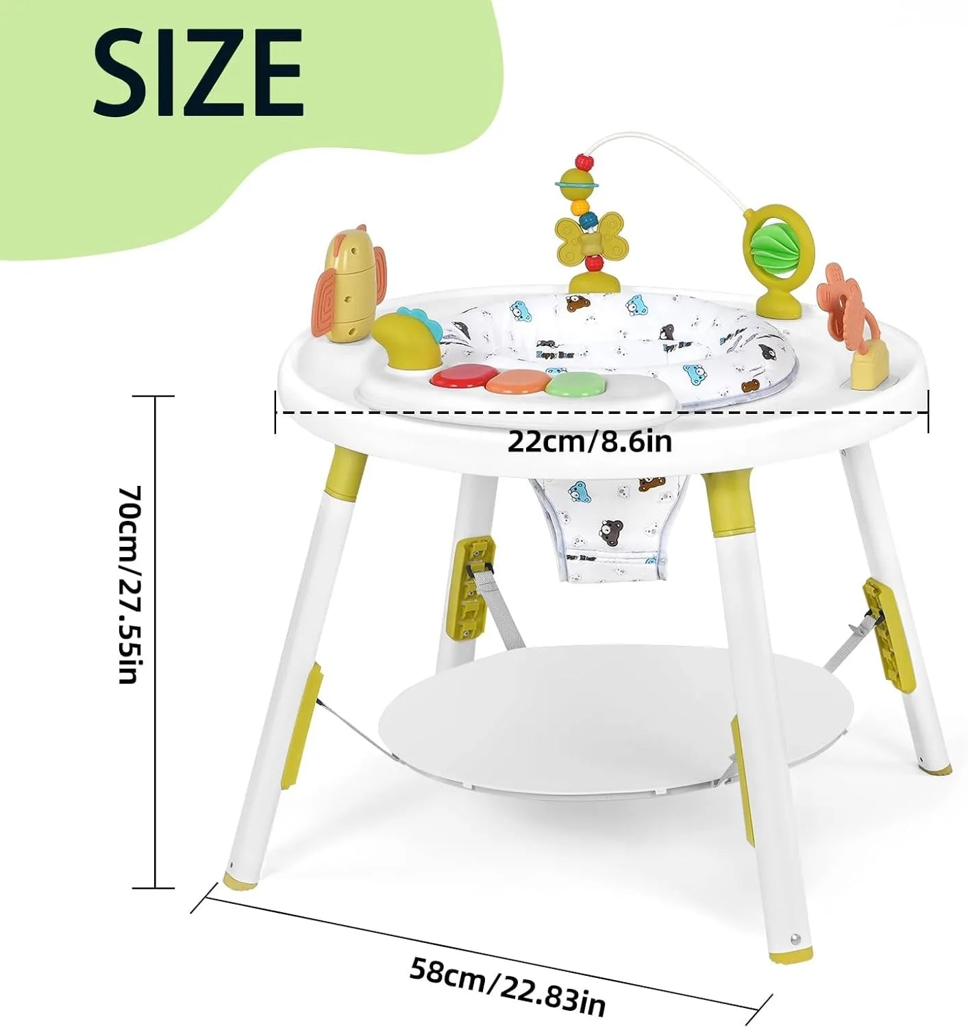 NestJump™ 3-in-1 Activity Center & Jumper (360° Rotating Seat)