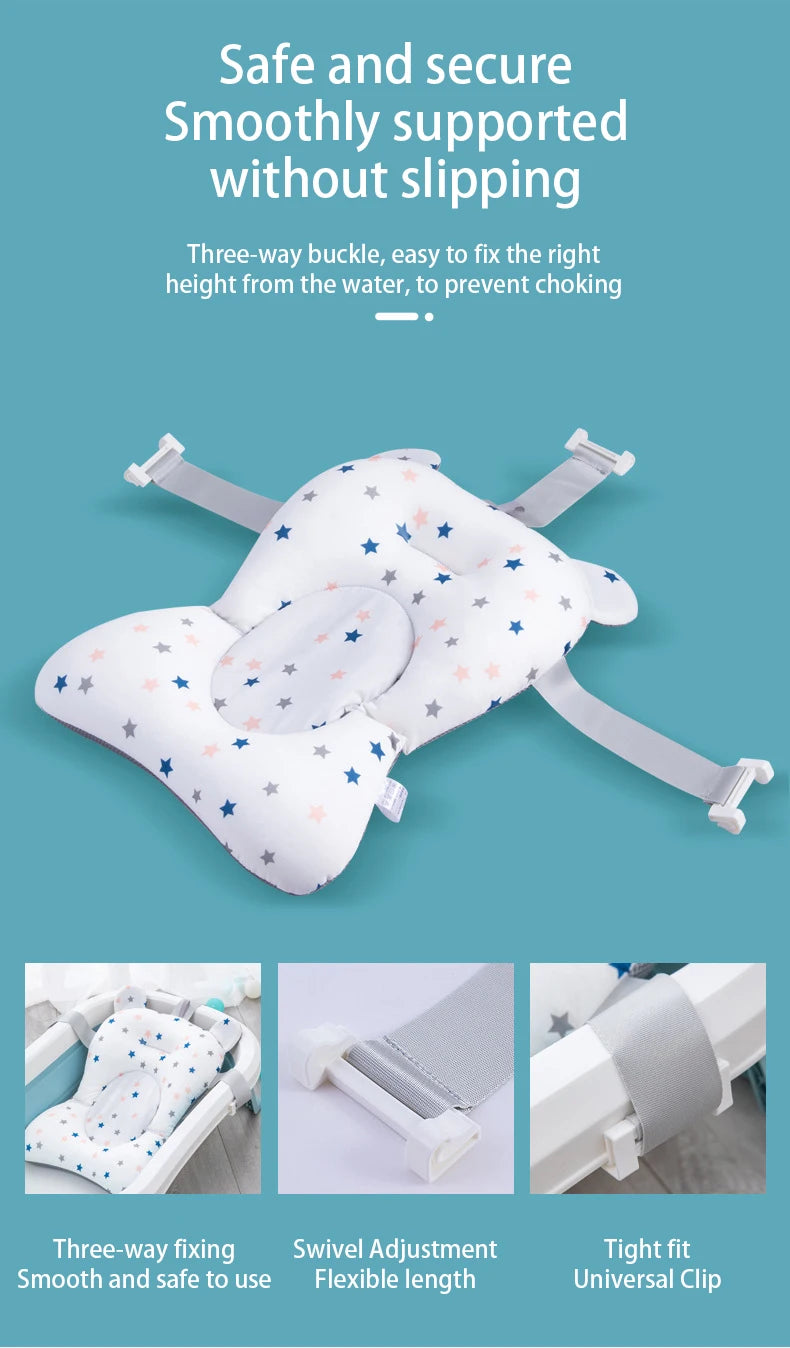 NestFloat™ Foldable Bath Support Pad (Newborn Safety)