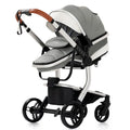 NestLuxe™ 2-in-1 Leather Stroller (Luxury Travel System)