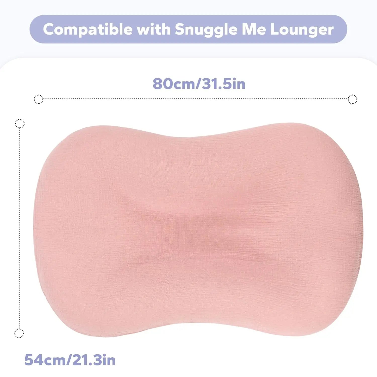 NestCover™ Muslin Baby Lounger Cover (Machine-Washable)