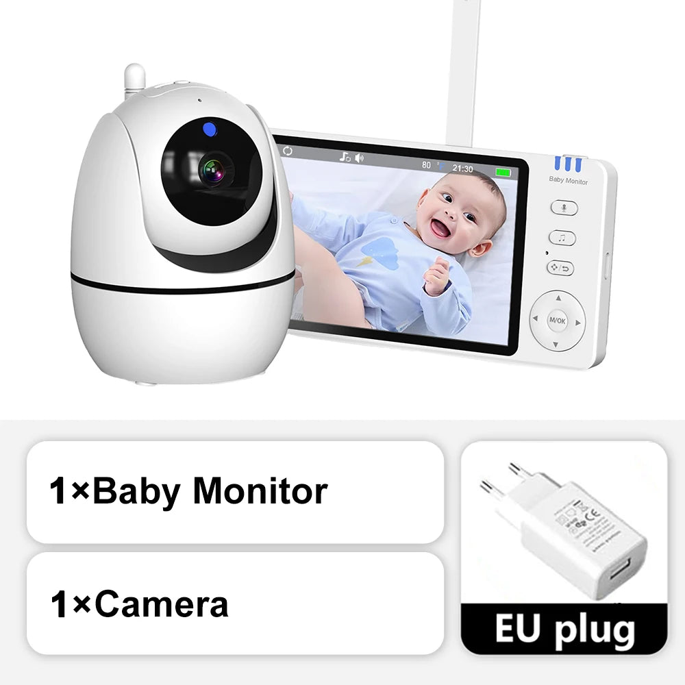 NestView™ 5" Video Baby Monitor (PTZ Zoom & Temperature Sensor)