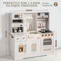 NestChef™ Wooden Play Kitchen Set (with Accessories & Microwave)