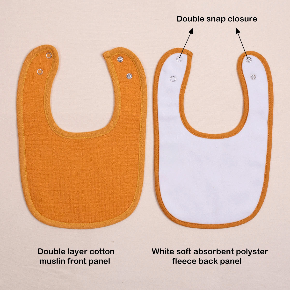 NestDrool™ 4-Layer Baby Bibs (Ultra Soft & Absorbent, Set of 10)