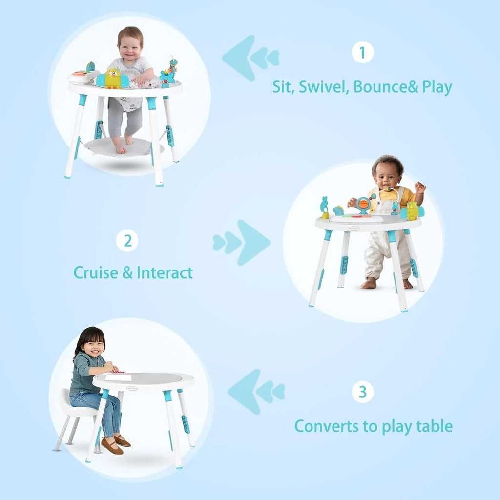 NestJump™ 3-in-1 Activity Center & Jumper (360° Rotating Seat)