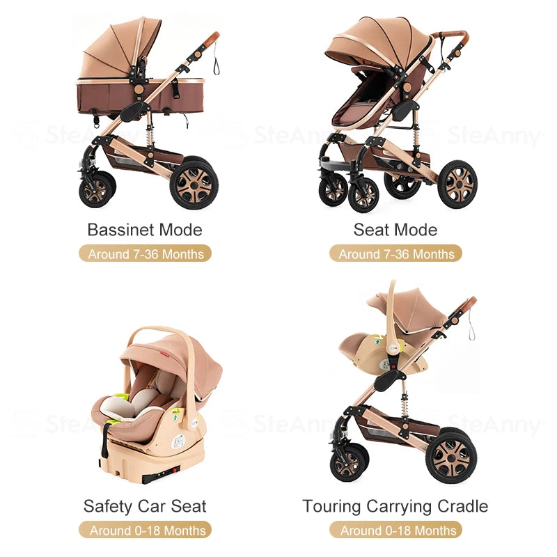 NestJourney™ 3-in-1 Travel System (Isofix Base & Reversible Seat)