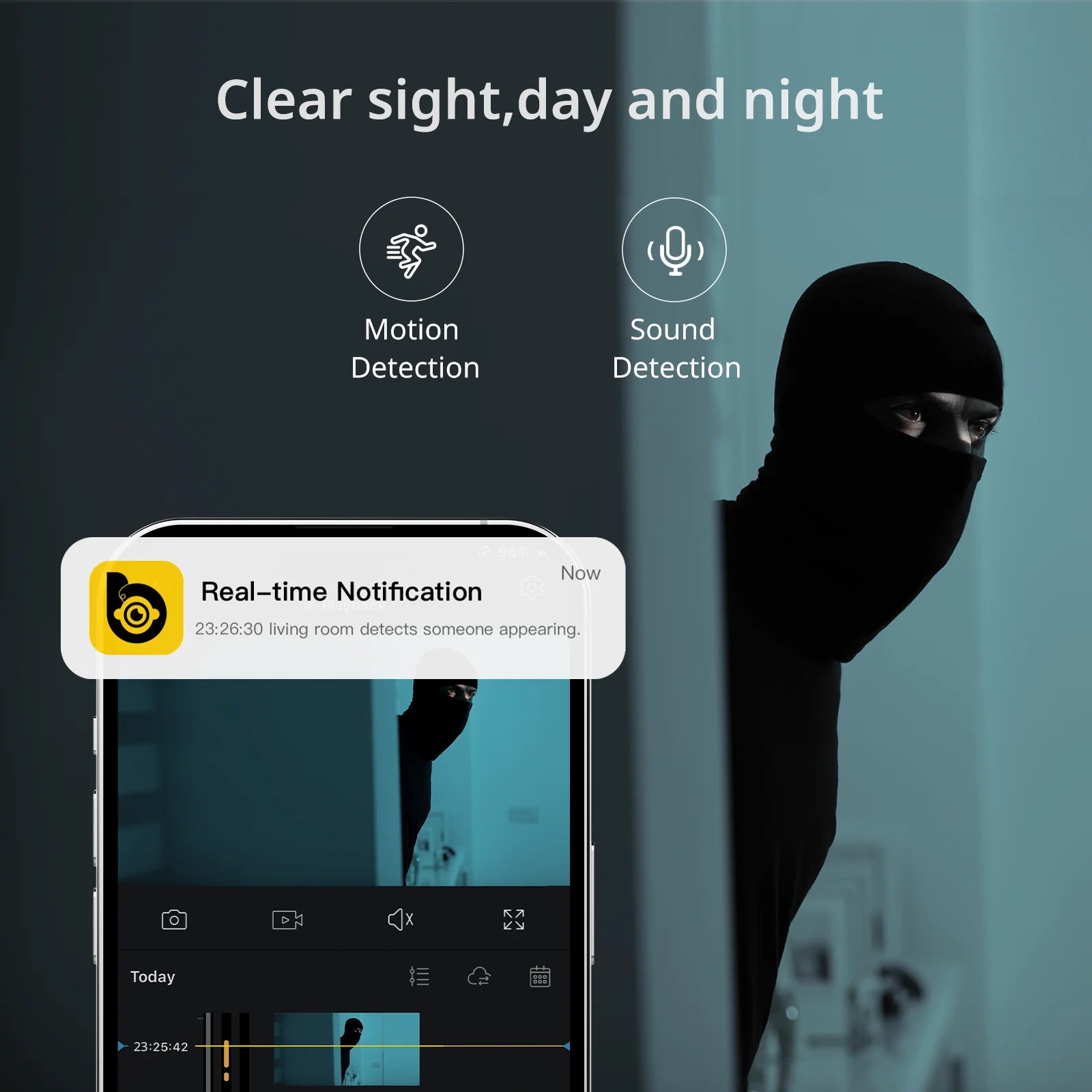 NestWatch™ 2K Baby Monitor Camera (Wi-Fi 2-Way Audio)