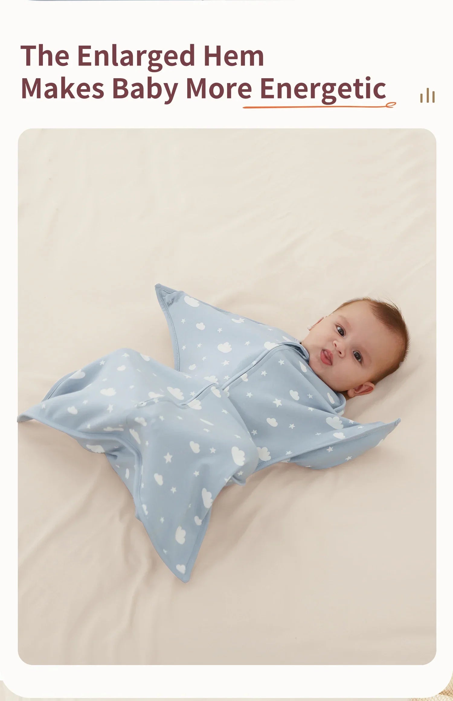 NestDream™ Summer Sleeping Bag (0-12 Months, 100% Cotton)