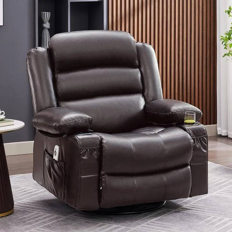 NestRelax™ Nursery Recliner with Heat & Massage (360° Swivel)