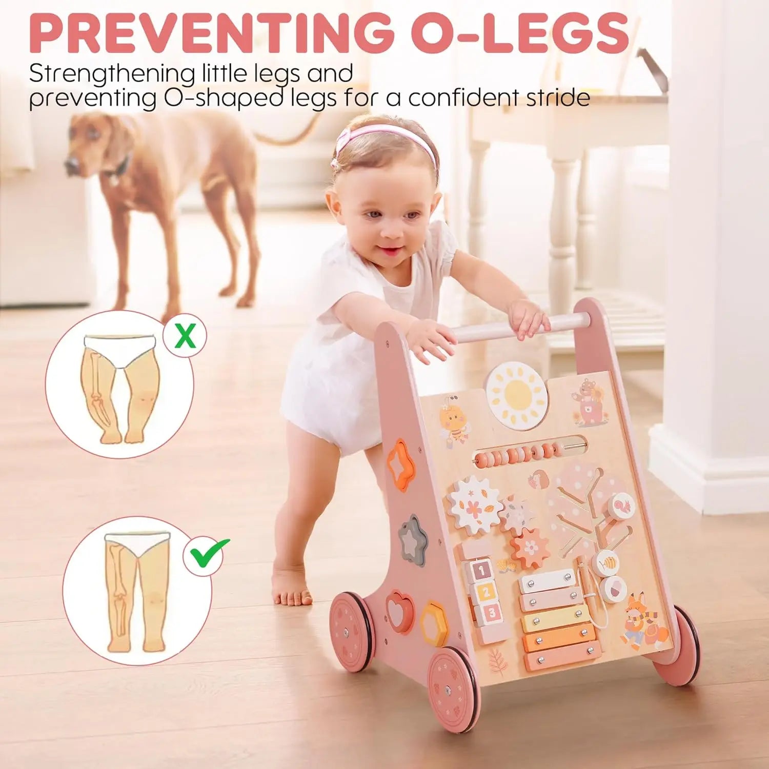 NestStep™ Wooden Baby Walker (Montessori Activity Center)